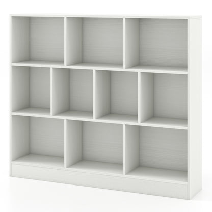 41 Inches Wooden Toy Storage Organizer, 10 Cubes, White Kids Storage White at Gallery Canada