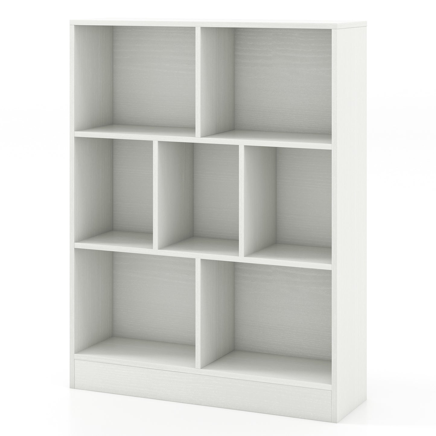 7-Section Freestanding Bookshelf, White Kids Storage White at Gallery Canada