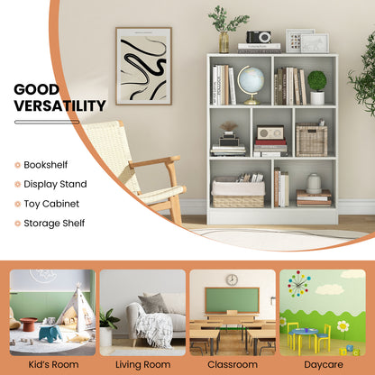7-Section Freestanding Bookshelf, White Kids Storage at Gallery Canada