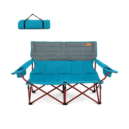 Oversized Camping Chair, Folding Loveseat, Blue Camping Furniture Blue at Gallery Canada