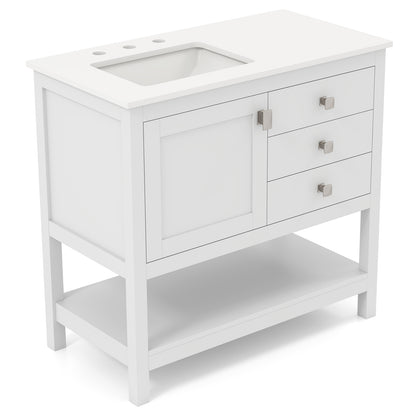 Freestanding Bathroom Vanity With Basin, Floor Storage Cabinet, White Floor Cabinets at Gallery Canada