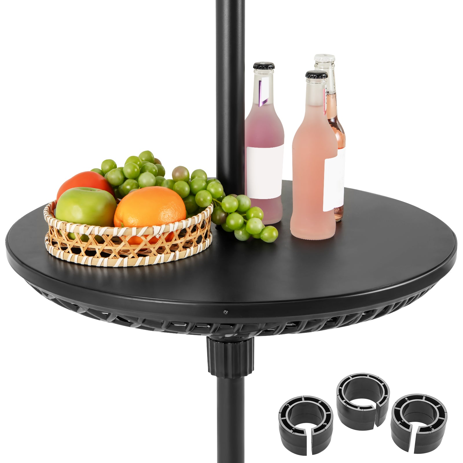 Adjustable Patio Umbrella Table Tray, Black Outdoor Umbrella Bases at Gallery Canada
