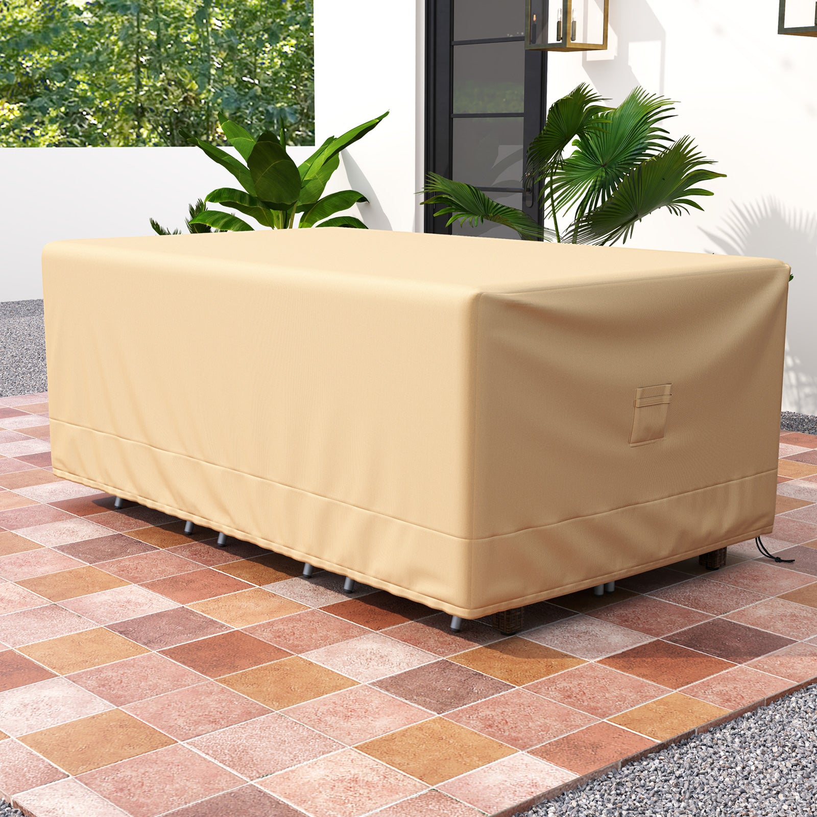 Patio Furniture Cover, 90 x 50 x 32 Inches, Padded Handle, Beige Outdoor Furniture Accessories at Gallery Canada