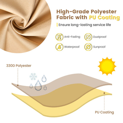 Patio Furniture Cover, 90 x 50 x 32 Inches, Padded Handle, Beige Outdoor Furniture Accessories at Gallery Canada