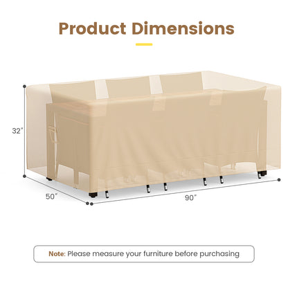 Patio Furniture Cover, 90 x 50 x 32 Inches, Padded Handle, Beige Outdoor Furniture Accessories at Gallery Canada