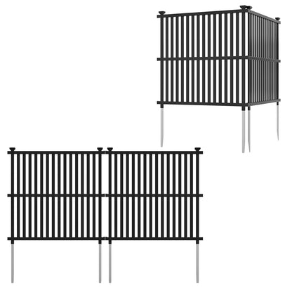 Air Conditioner Fence Panel, Metal Ground Stakes, Black Decorative Fencing & Flooring at Gallery Canada