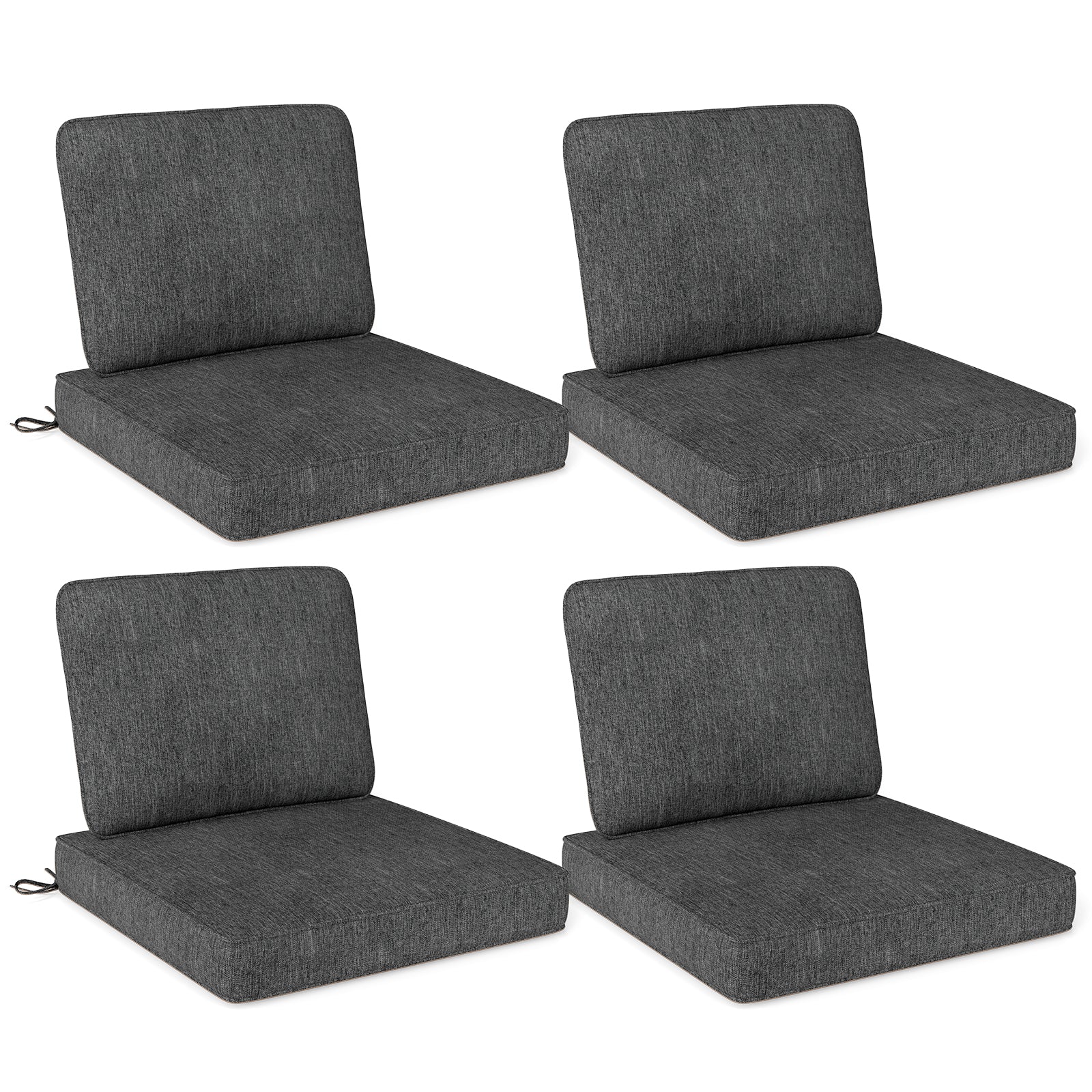 Outdoor Patio Cushion Set, 4 Piece, Removable Covers, Gray Outdoor Furniture Accessories at Gallery Canada