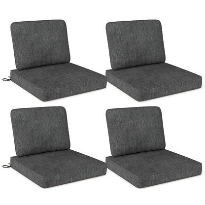 Outdoor Patio Cushion Set, 4 Piece, Removable Covers, Gray Outdoor Furniture Accessories Gray at Gallery Canada