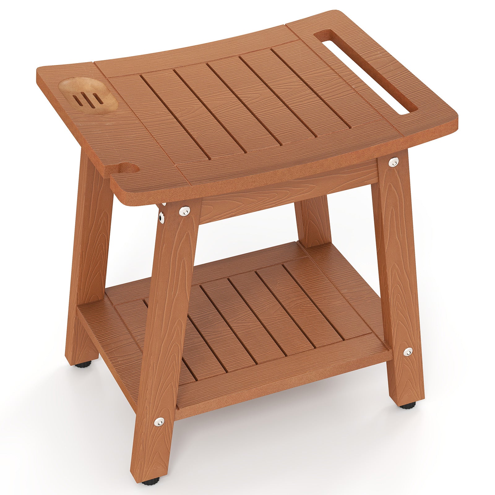 Shower Bench Seat With Handle, Brown Bath Safety at Gallery Canada