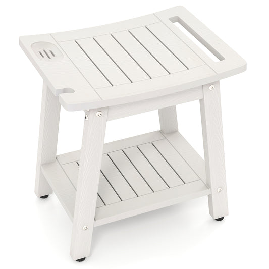 Shower Bench Seat With Handle Shower Head, White Bath Safety White at Gallery Canada