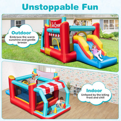 5-In-1 Inflatable Bounce House With Ball Pit, Slide, 480W Blower, Multicolor Bounce House at Gallery Canada