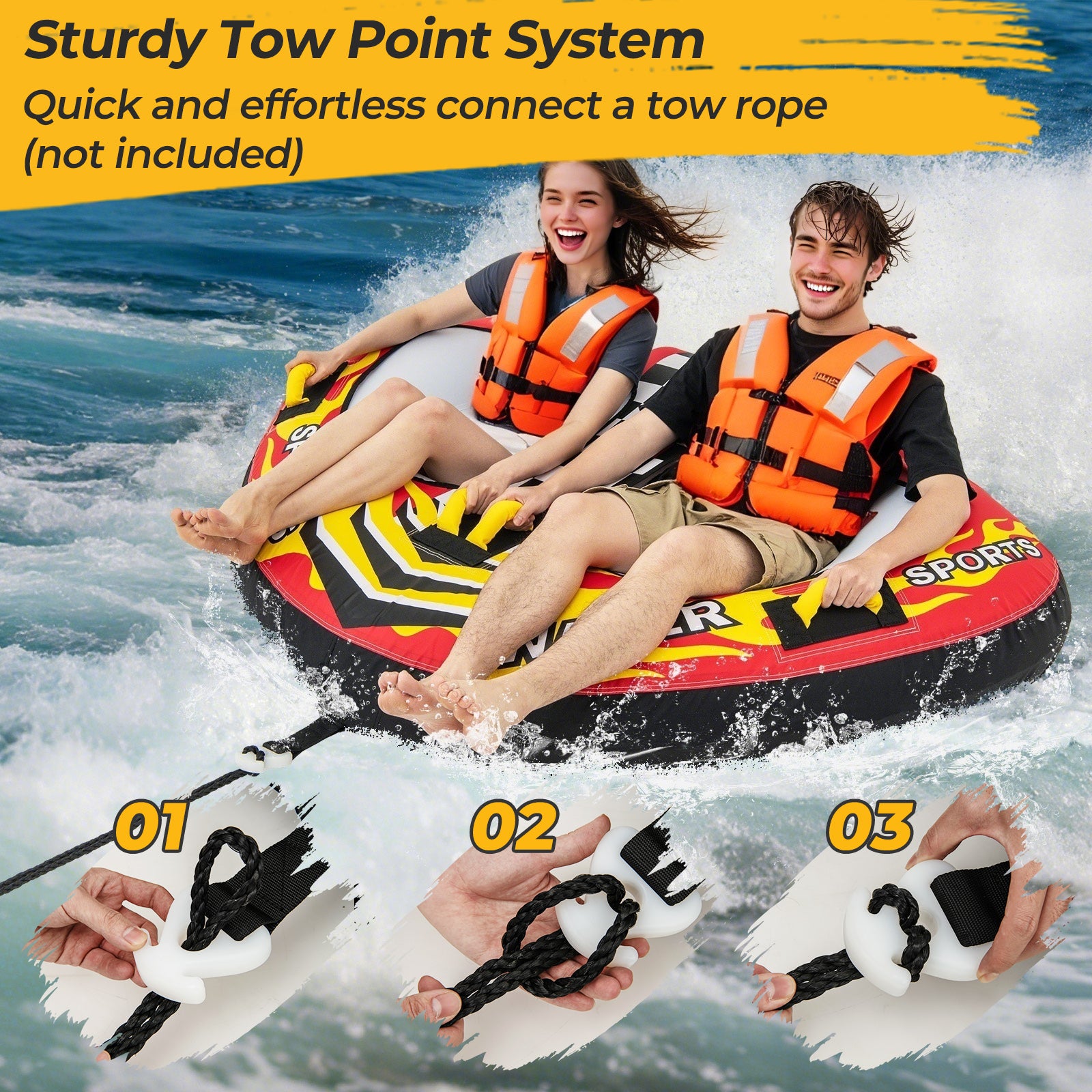 Towable Tube With Quick Connector And Drainage Water Sports at Gallery Canada