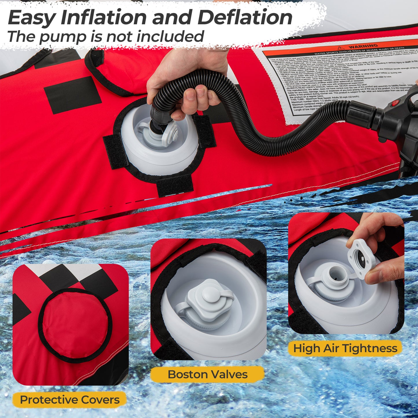 Towable Tube With Quick Connector And Drainage Water Sports at Gallery Canada