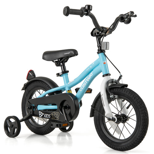 12-Inch Kids Bike, 3-4 Years Old, Training Wheels, Blue