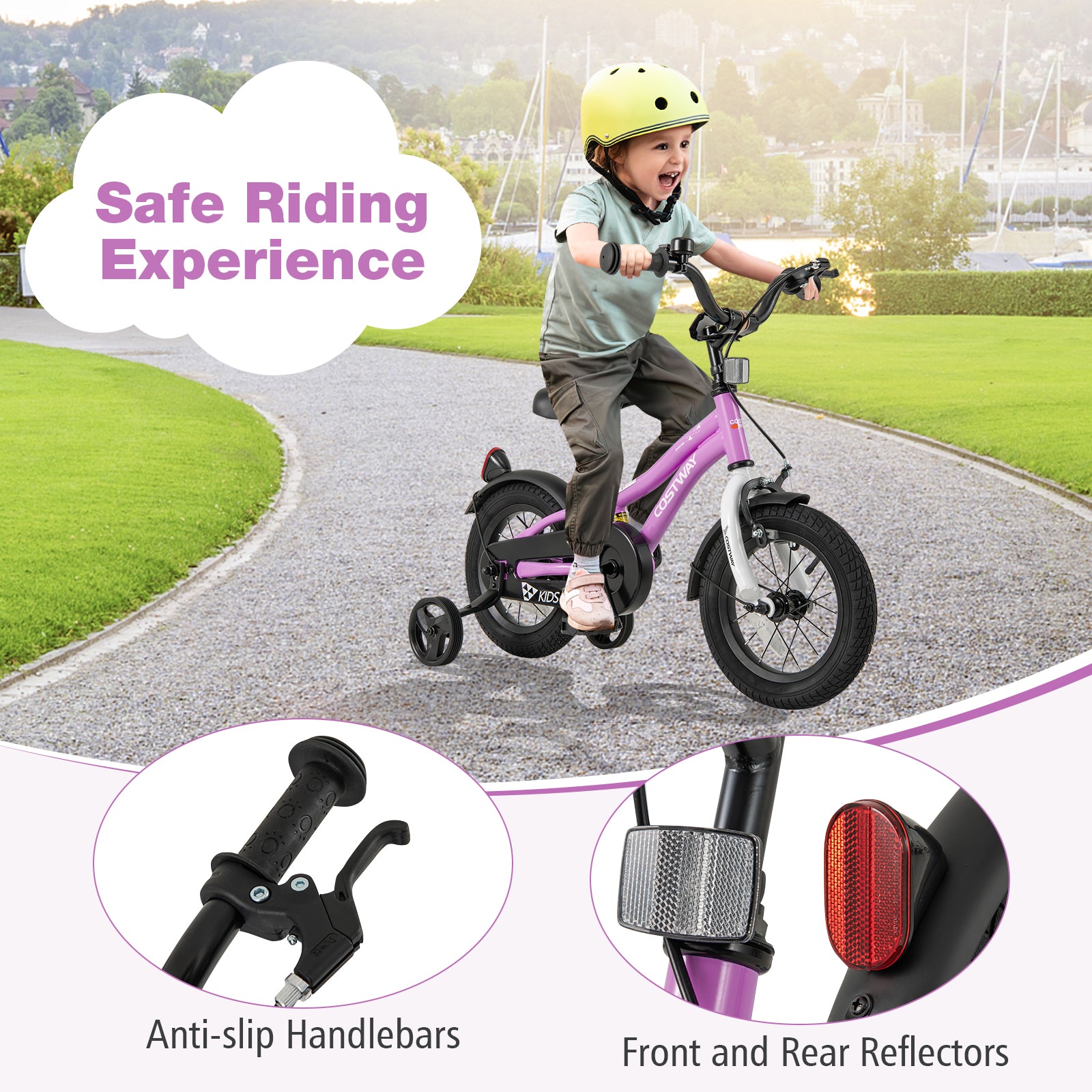 Kids Bike 12-Inch, Training Bicycle For 3-4 Years, Purple Kids Bike at Gallery Canada