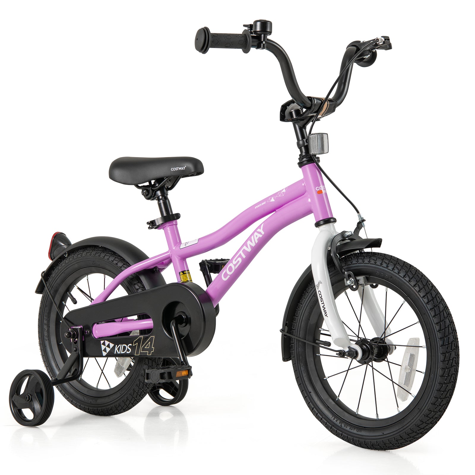 Kids Bike 14-Inch, Training Bicycle With 2 Brakes, Purple Kids Bike at Gallery Canada