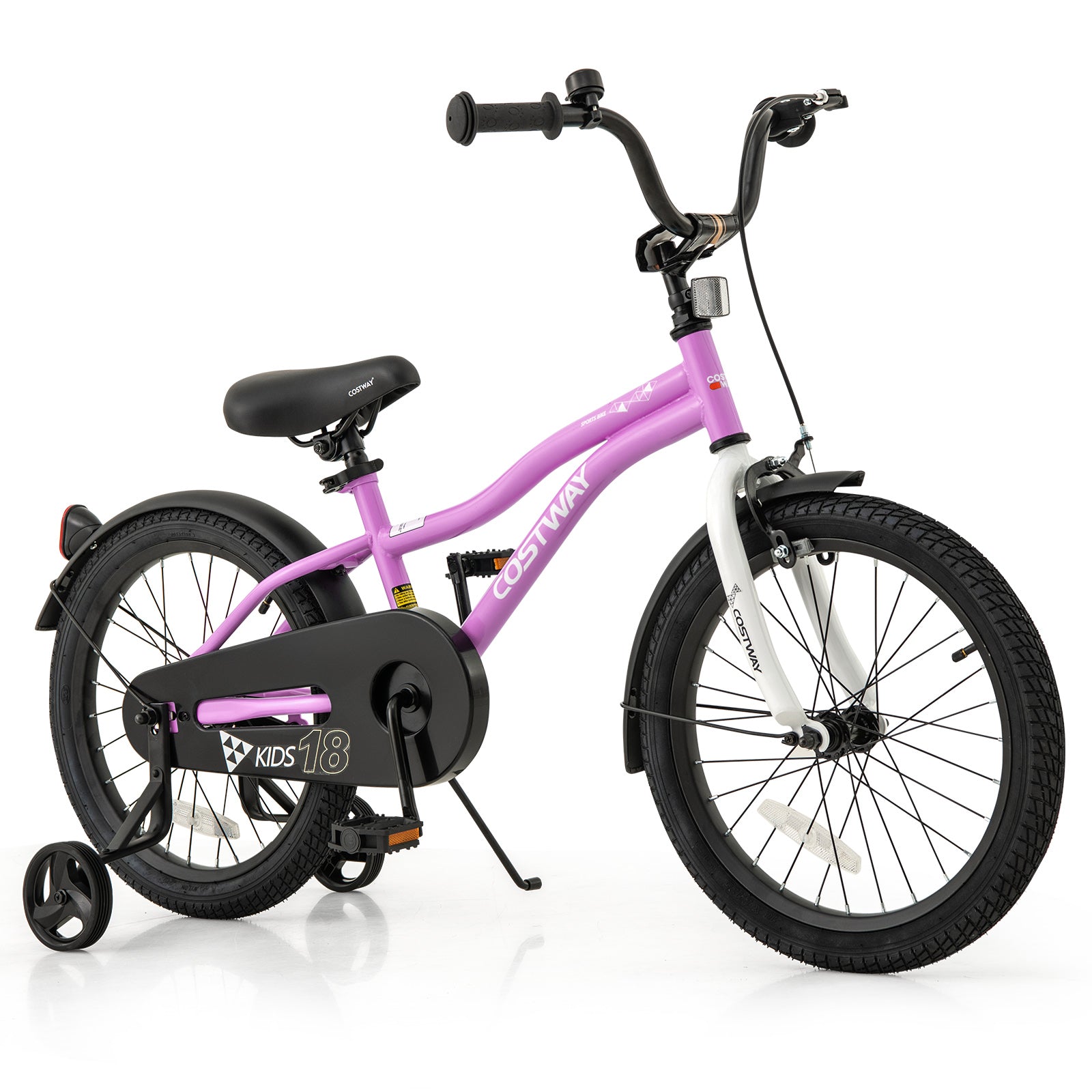 Kids Bike, 18-Inch, Training Bicycle With 2 Brakes, Purple Kids Bike at Gallery Canada