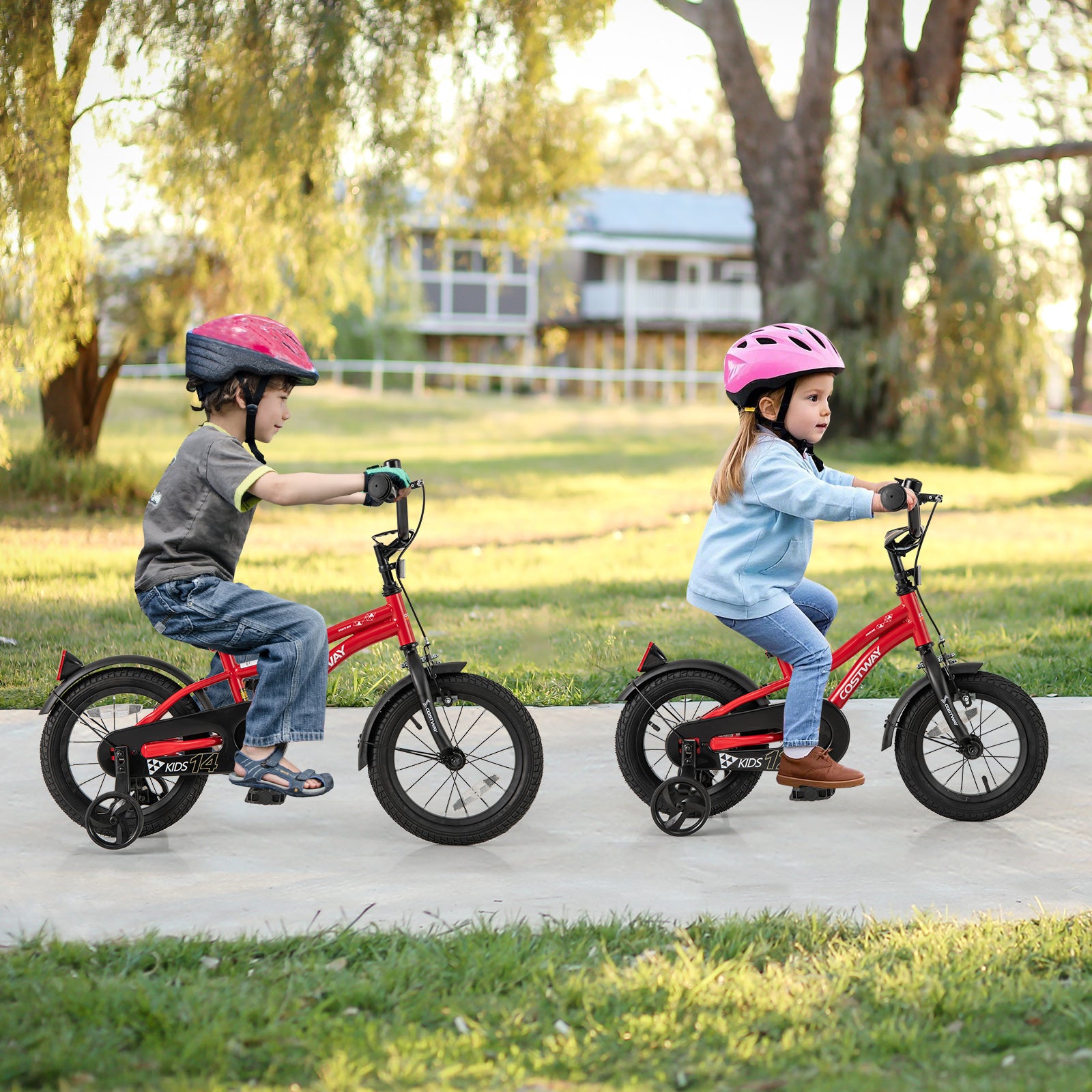 12 Inch Kids Bike, Adjustable, With Reflectors And Bell, For 3-4 Years Old, Red Kids Bike at Gallery Canada