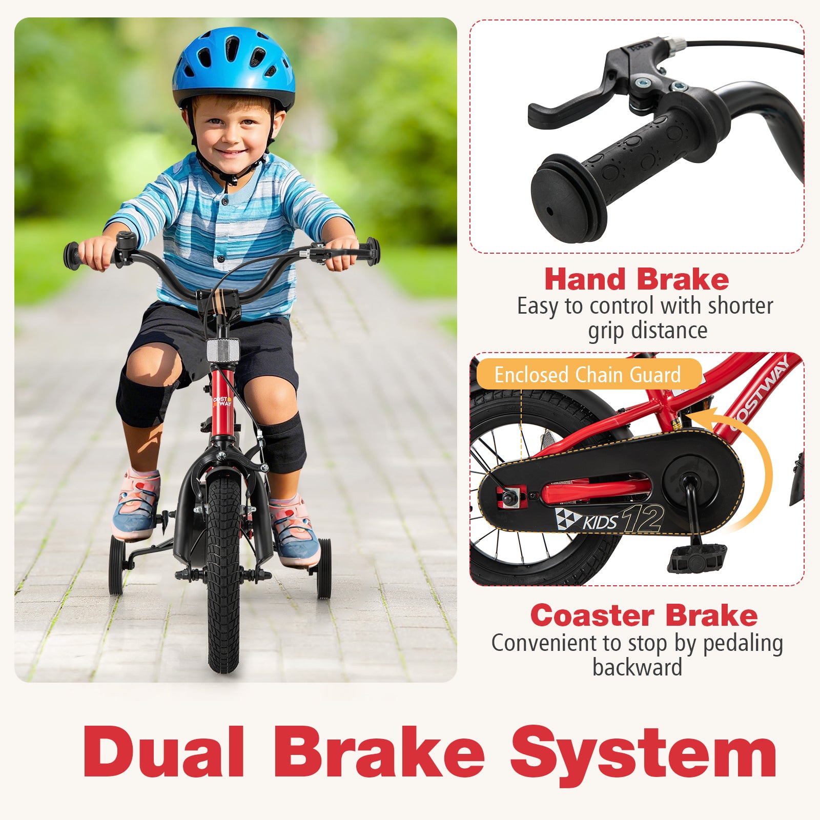 12 Inch Kids Bike, Adjustable, With Reflectors And Bell, For 3-4 Years Old, Red Kids Bike at Gallery Canada