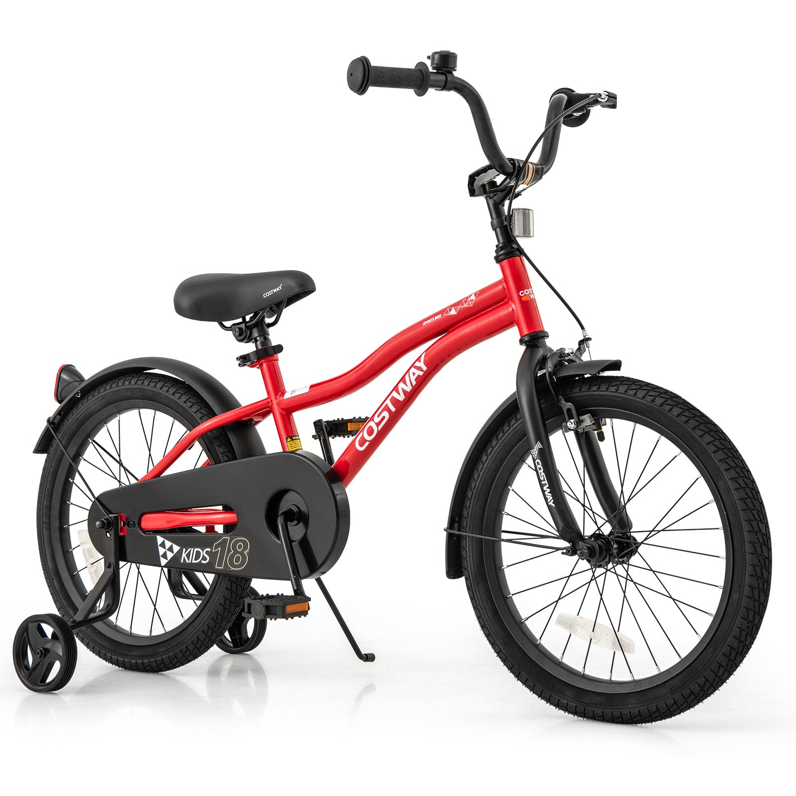 18 Inch Kids Bike, Adjustable, For 4-8 Years Old, Red Kids Bike Red at Gallery Canada