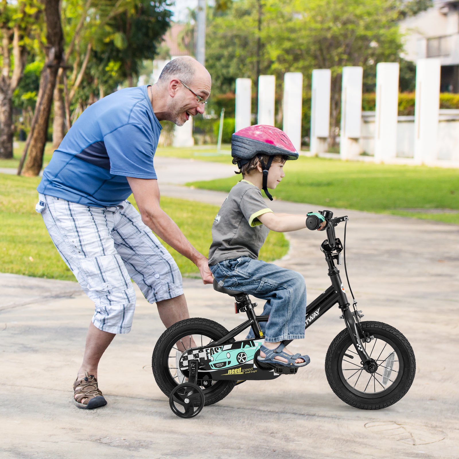 12 Inch Kids Bike, Adjustable For 3-4 Years, Low-Step Frame, Black Kids Bike at Gallery Canada