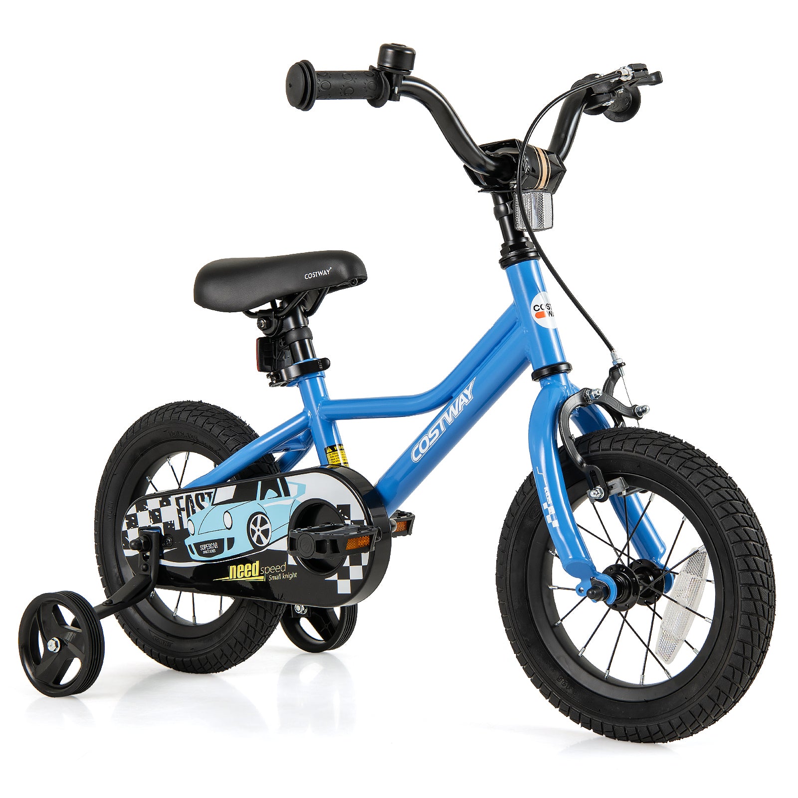 12 Inch Kids Bike, Removable Training Wheels, Aged 3-4 Years, Blue Kids Bike at Gallery Canada