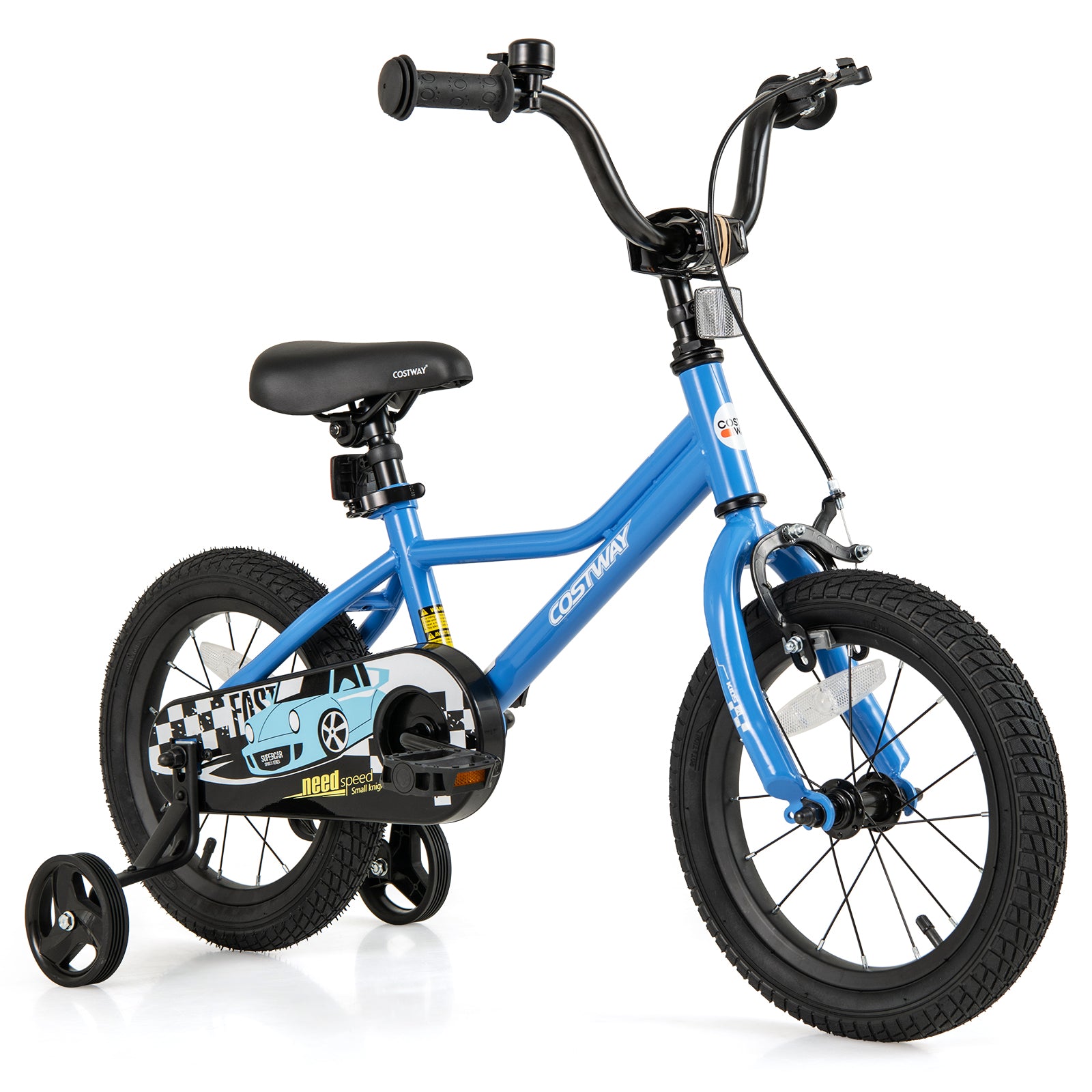 14 Inch Kids Bike, Removable Training Wheels, Ages 3-5, Blue Kids Bike at Gallery Canada