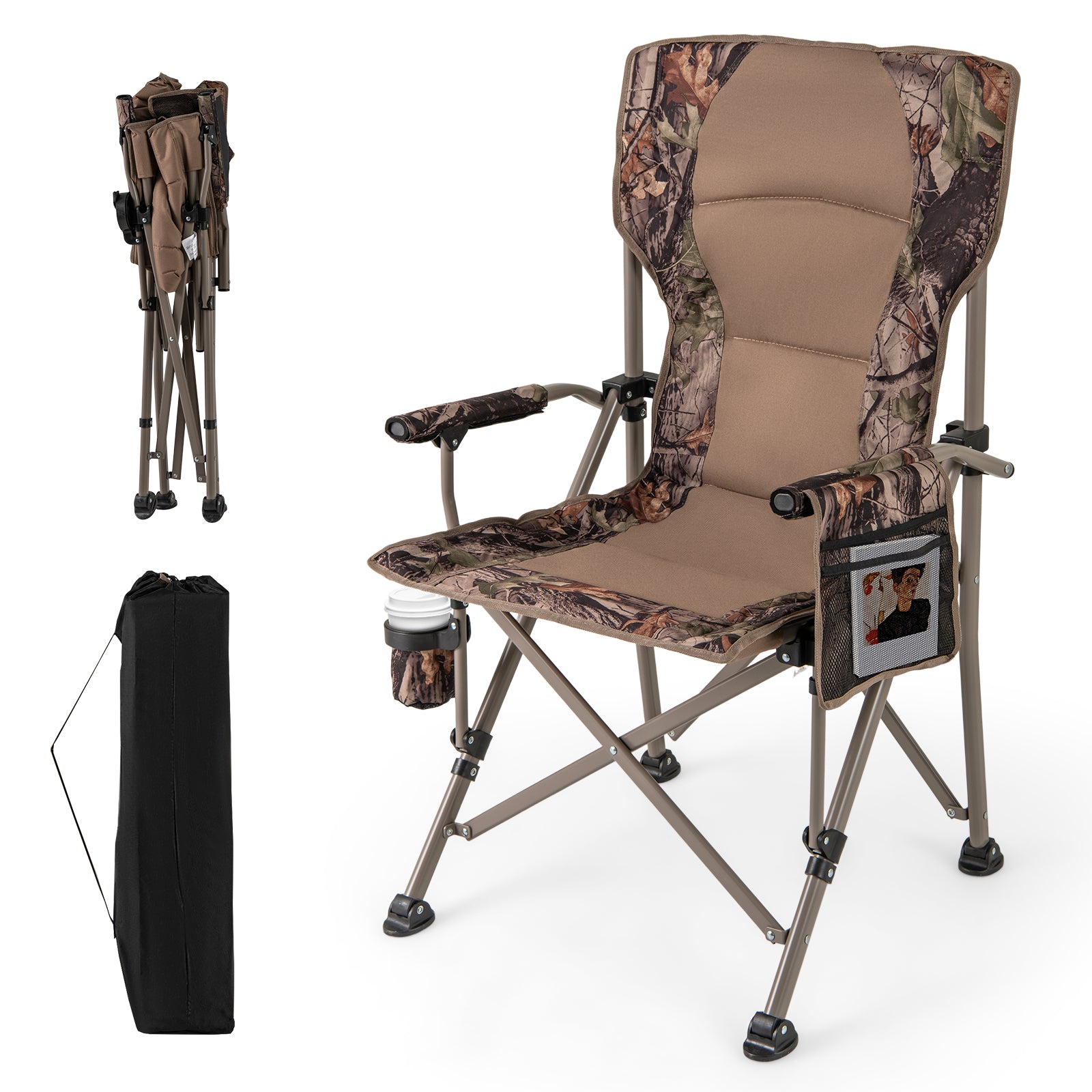 Portable Camping Chair, 400 Lbs, Brown Camping Furniture at Gallery Canada