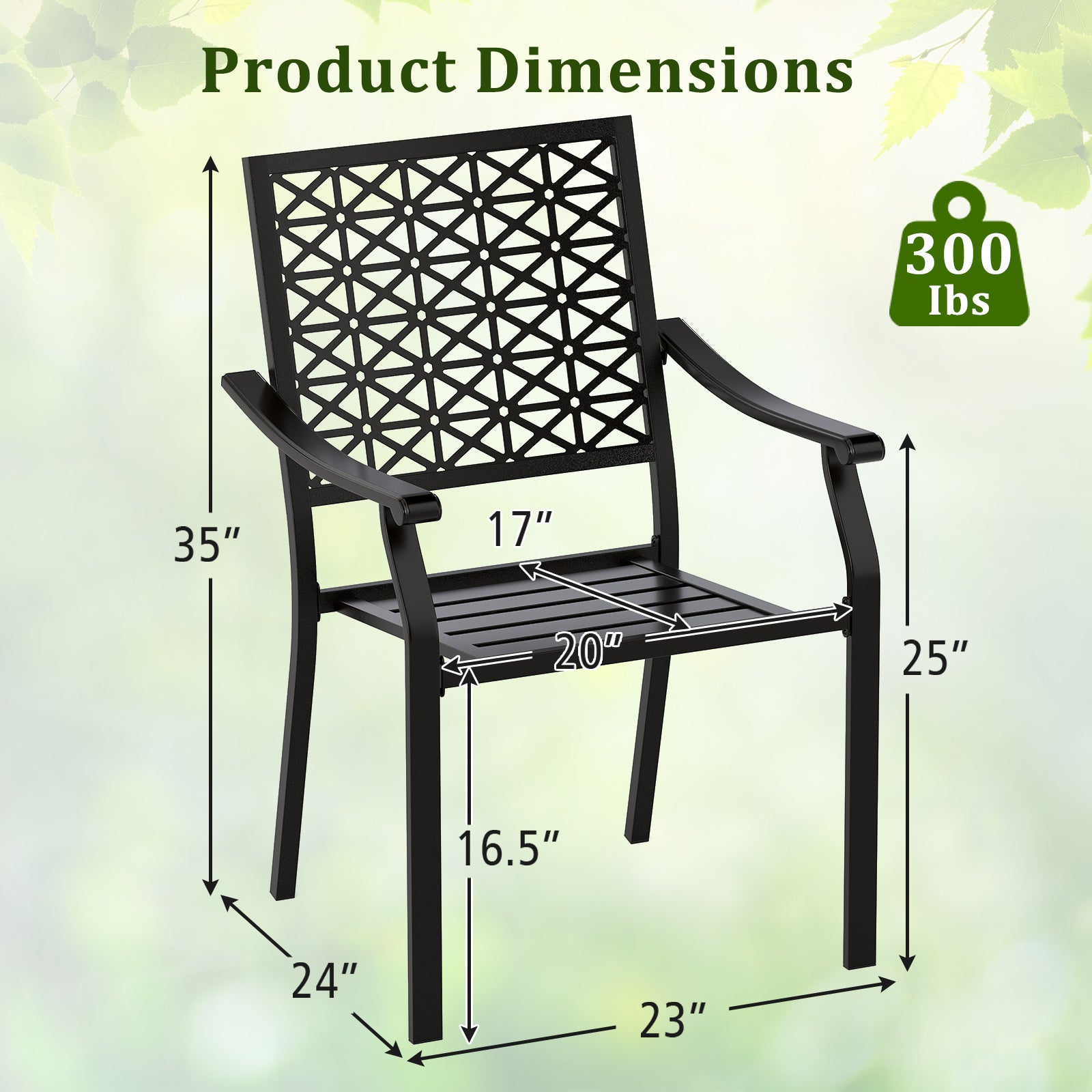 Patio Dining Chairs, Set of 2, Curved Armrests, Steel Frame, Black Patio Dining Chairs at Gallery Canada