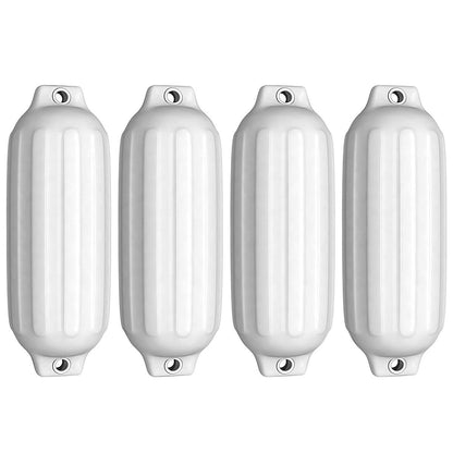 4 Ribbed Marine Boat Fender, 8.5" x 27", White Watercraft Parts & Accessories White at Gallery Canada
