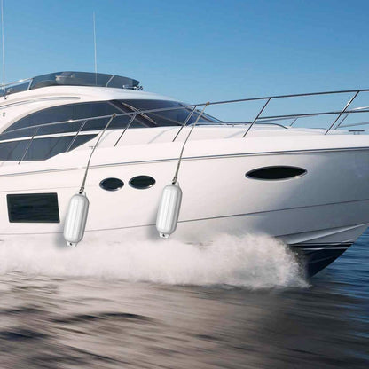 4 Ribbed Marine Boat Fender, 8.5" x 27", White Watercraft Parts & Accessories at Gallery Canada