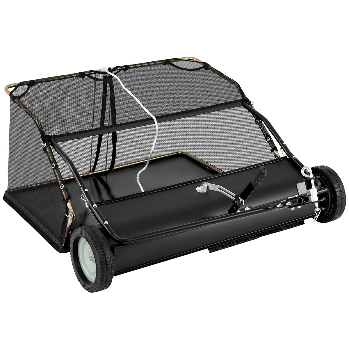 42 Inch Tow-Behind Lawn Sweeper, 26/27 Cu.FT Hopper Bag, Black Lawn Care Tools at Gallery Canada