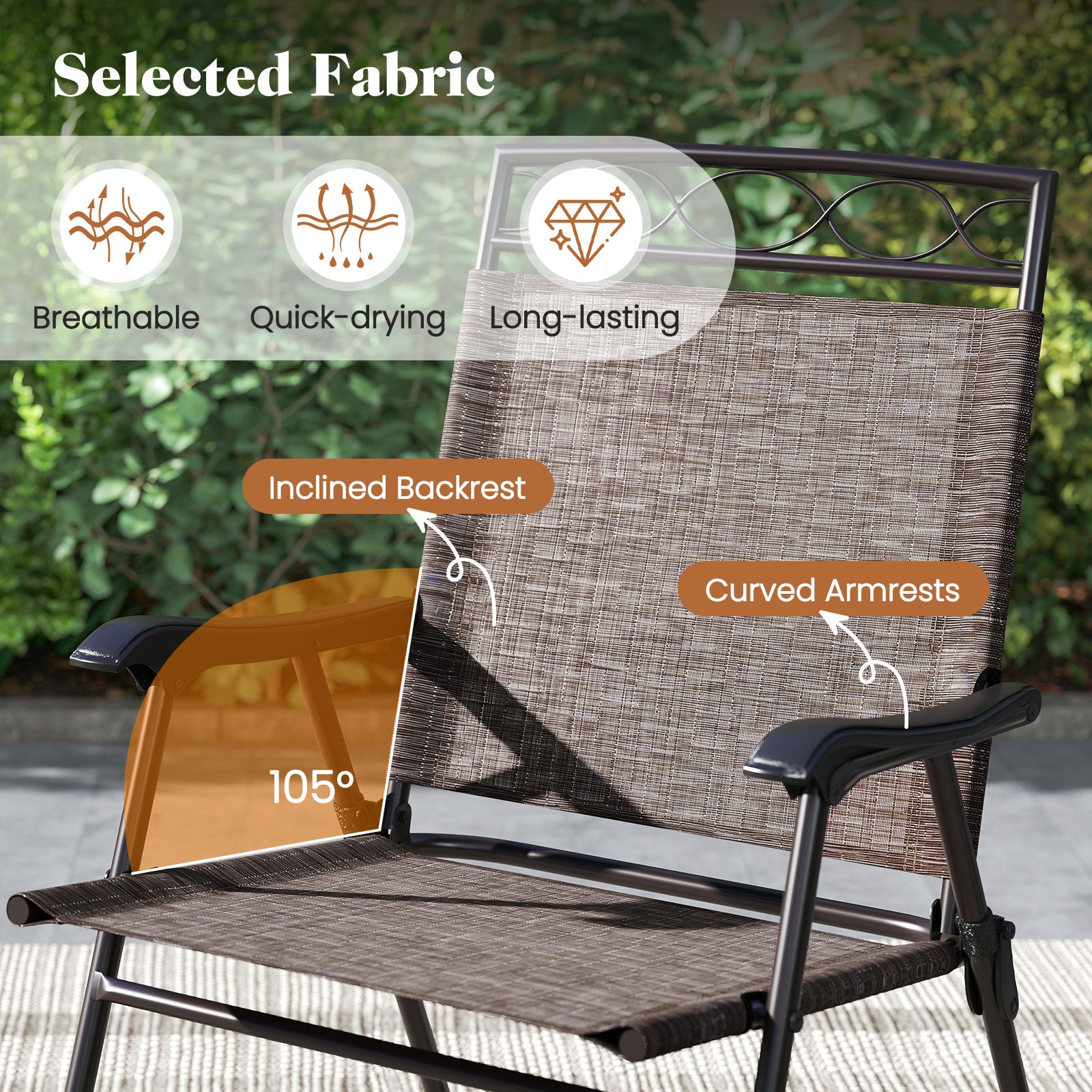 3 Piece Outdoor Bistro Set, 1.57 Inch Umbrella Hole, Brown Patio Conversation Sets at Gallery Canada