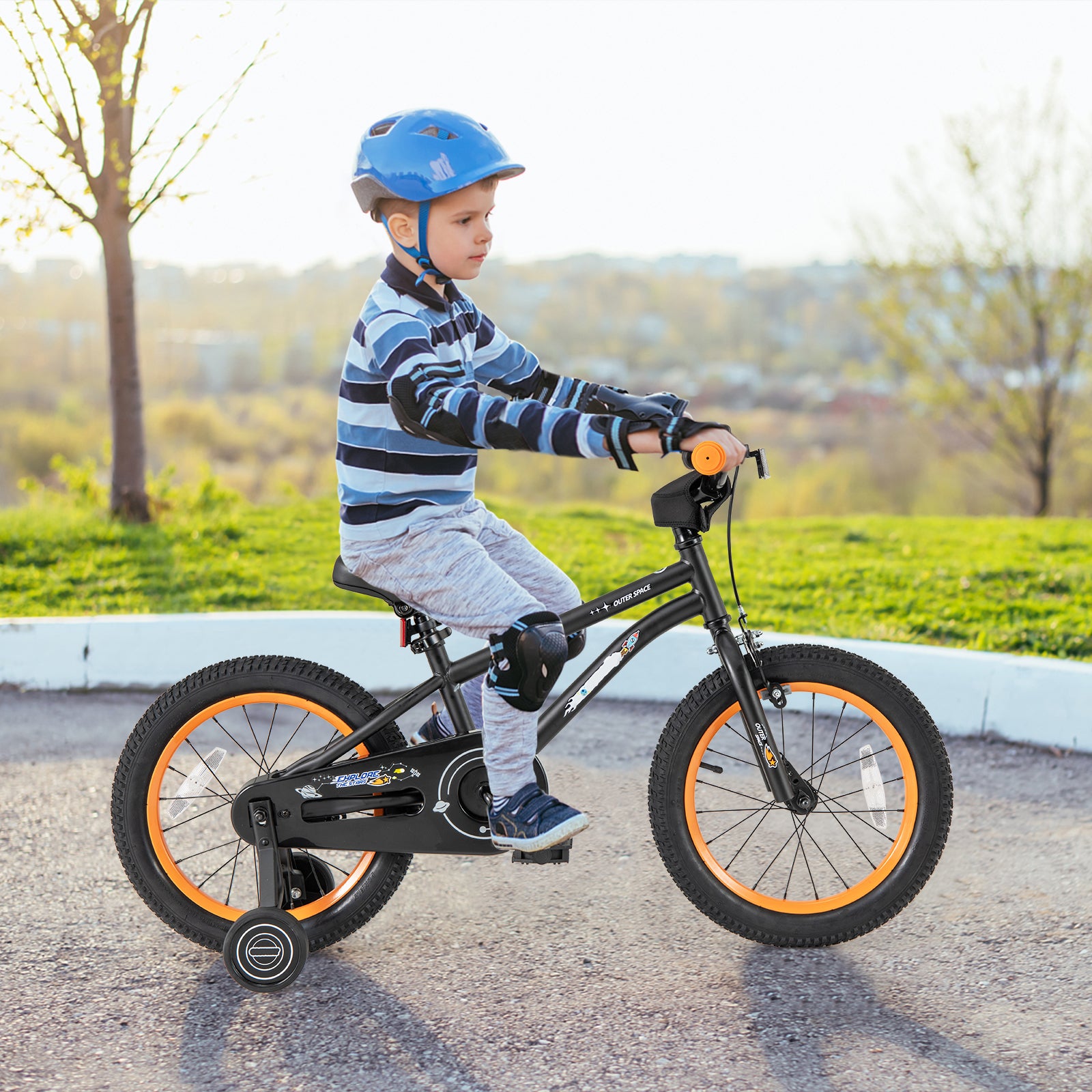 16-Inch Kids Bike, Adjustable Seat, Reflectors, Black Kids Bike at Gallery Canada