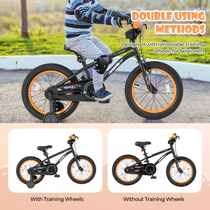 16-Inch Kids Bike, Adjustable Seat, Reflectors, Black Kids Bike at Gallery Canada