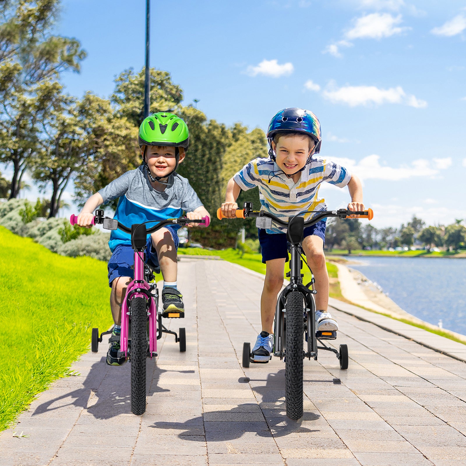 16-Inch Kids Bike, Adjustable Seat, Reflectors, Black Kids Bike at Gallery Canada