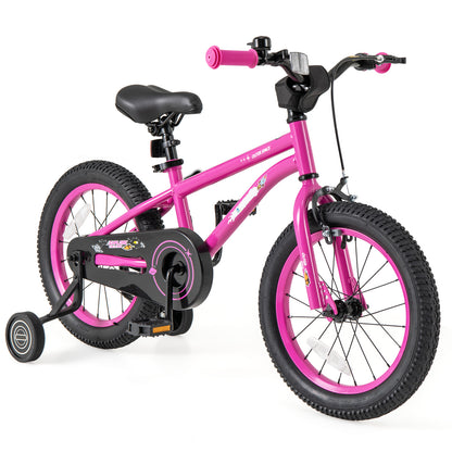 16-Inch Kids Bike, Adjustable Training Wheels, Pink Kids Bike Pink at Gallery Canada