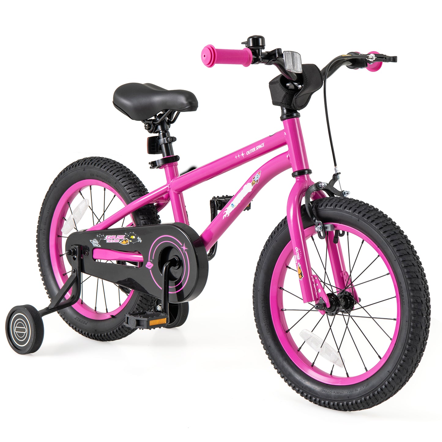 16-Inch Kids Bike, Adjustable Training Wheels, Pink Kids Bike at Gallery Canada