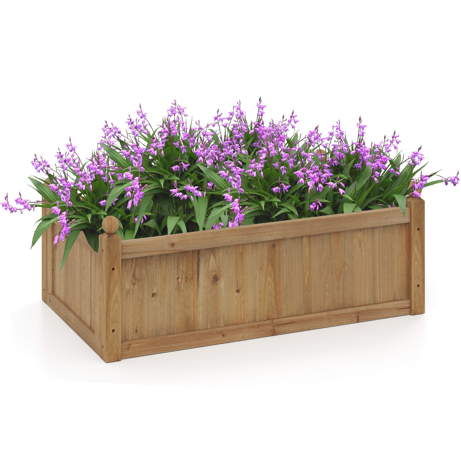 46 x 24 x 16 Inch Rectangular Planter Box, With Drainage Holes, Brown Raised Garden Beds at Gallery Canada