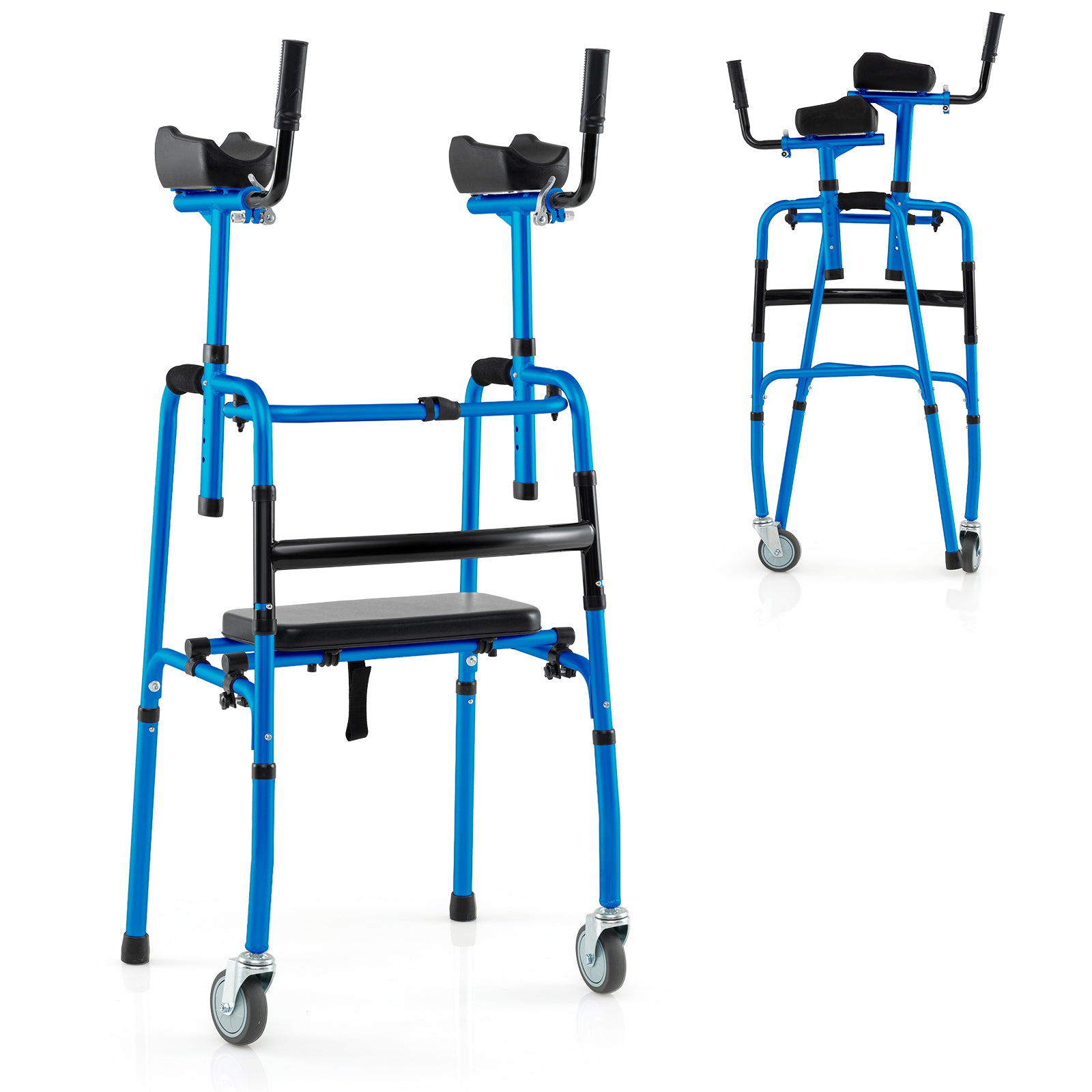 Versatile Rolling Walker For Rehabilitation Training, Navy Walkers & Rollators at Gallery Canada