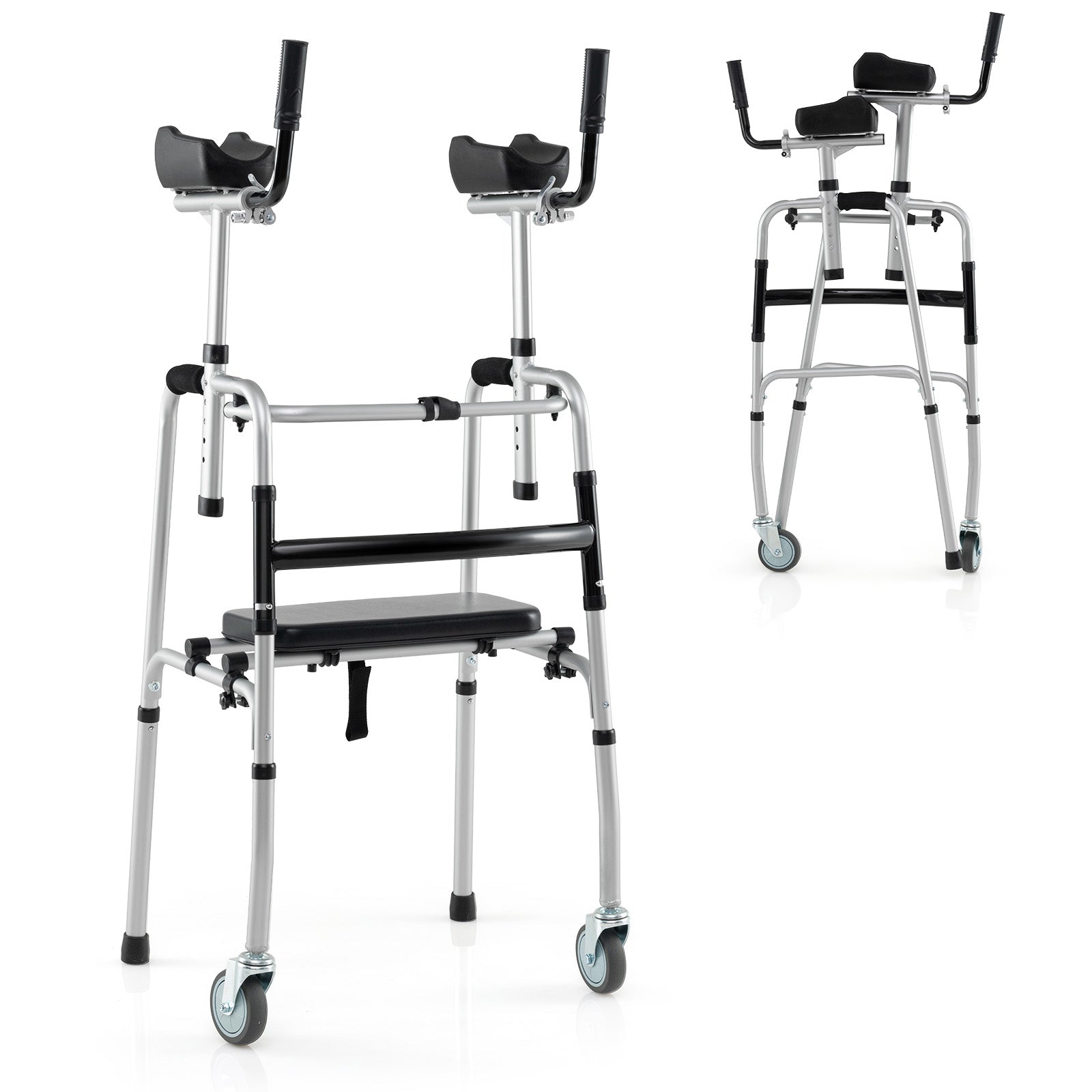 Versatile Rolling Walker, Silver Walkers & Rollators Silver at Gallery Canada
