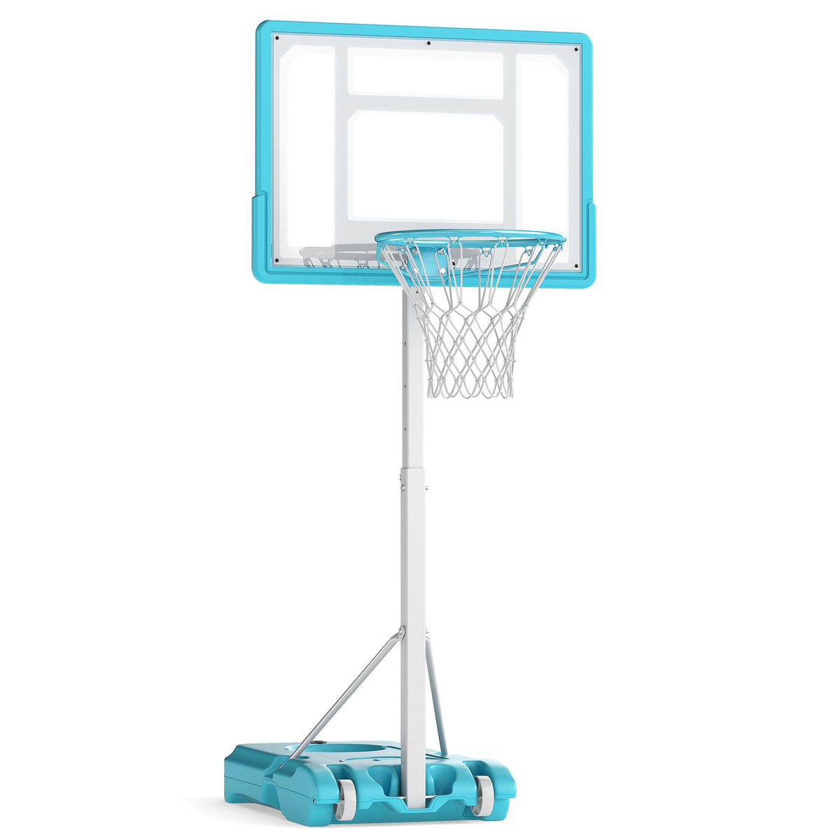 Portable Pool Basketball Hoop, Shatterproof Backboard, White Sport Equipments White at Gallery Canada