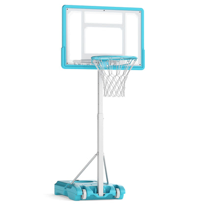 Portable Pool Basketball Hoop, Shatterproof Backboard, White Sport Equipments White at Gallery Canada