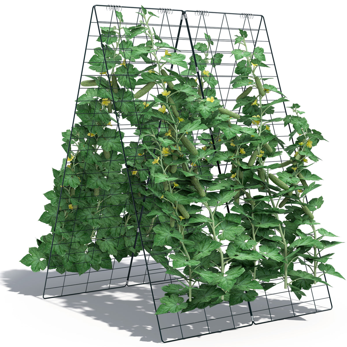 2 Pieces Foldable A-Frame Trellis Plant Supports, Green Plant Stands at Gallery Canada
