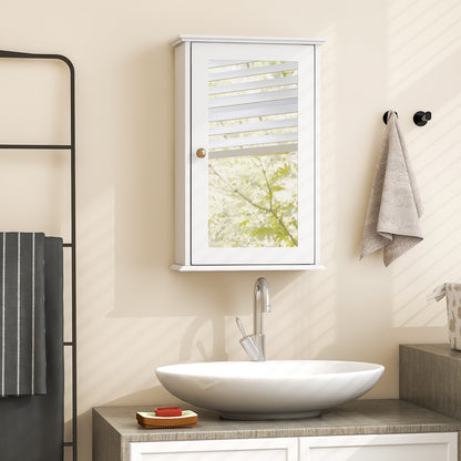 Bathroom Wall Cabinet, Single Mirror Door, White Wall Cabinets at Gallery Canada