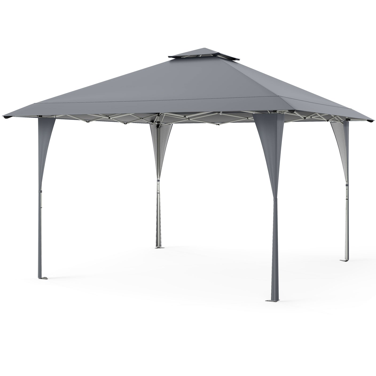 13 X 13 FT Pop Up Gazebo, With Carrying Bag, Gray Gazebos Gray at Gallery Canada