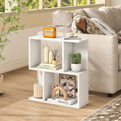 3-Tier Bookshelf With Display Shelf, White Bookcases at Gallery Canada