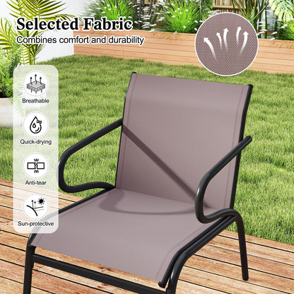 Modern Patio Chairs Set Of 2, Breathable Fabric Patio Conversation Sets at Gallery Canada