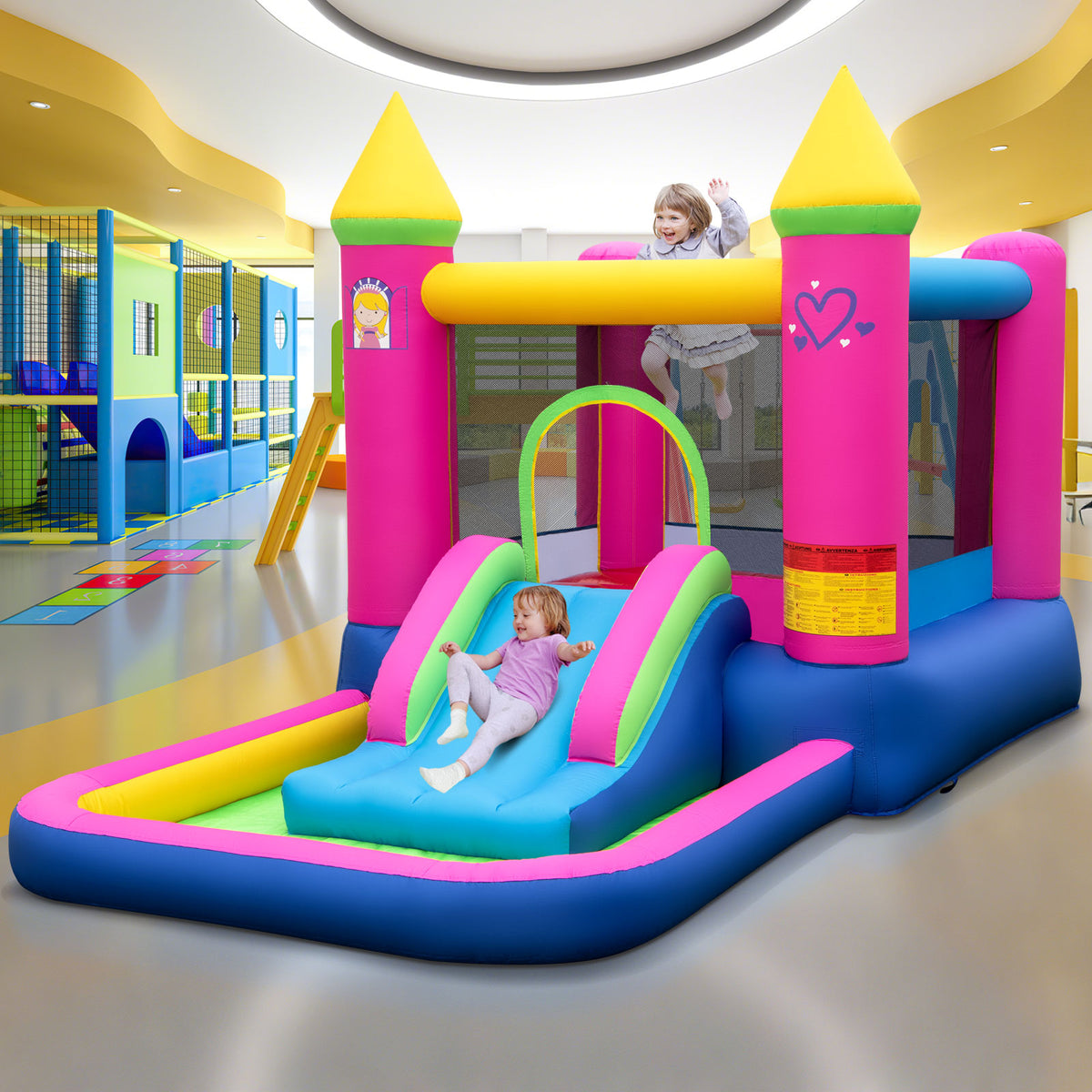 Inflatable Bounce House, Princess Bouncy Castle, 520W Blower Bounce House at Gallery Canada