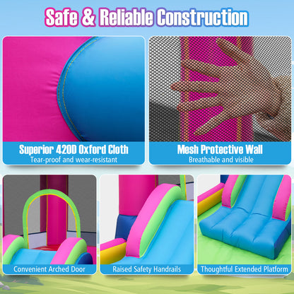 Inflatable Bounce House, Princess Bouncy Castle, 520W Blower Bounce House at Gallery Canada